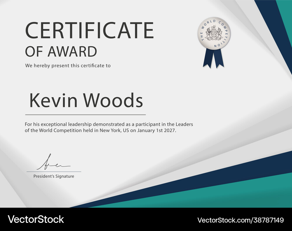 Certificate Royalty Free Vector Image - VectorStock