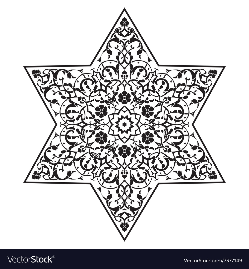 Circular pattern Islamic ethnic ornament for Vector Image