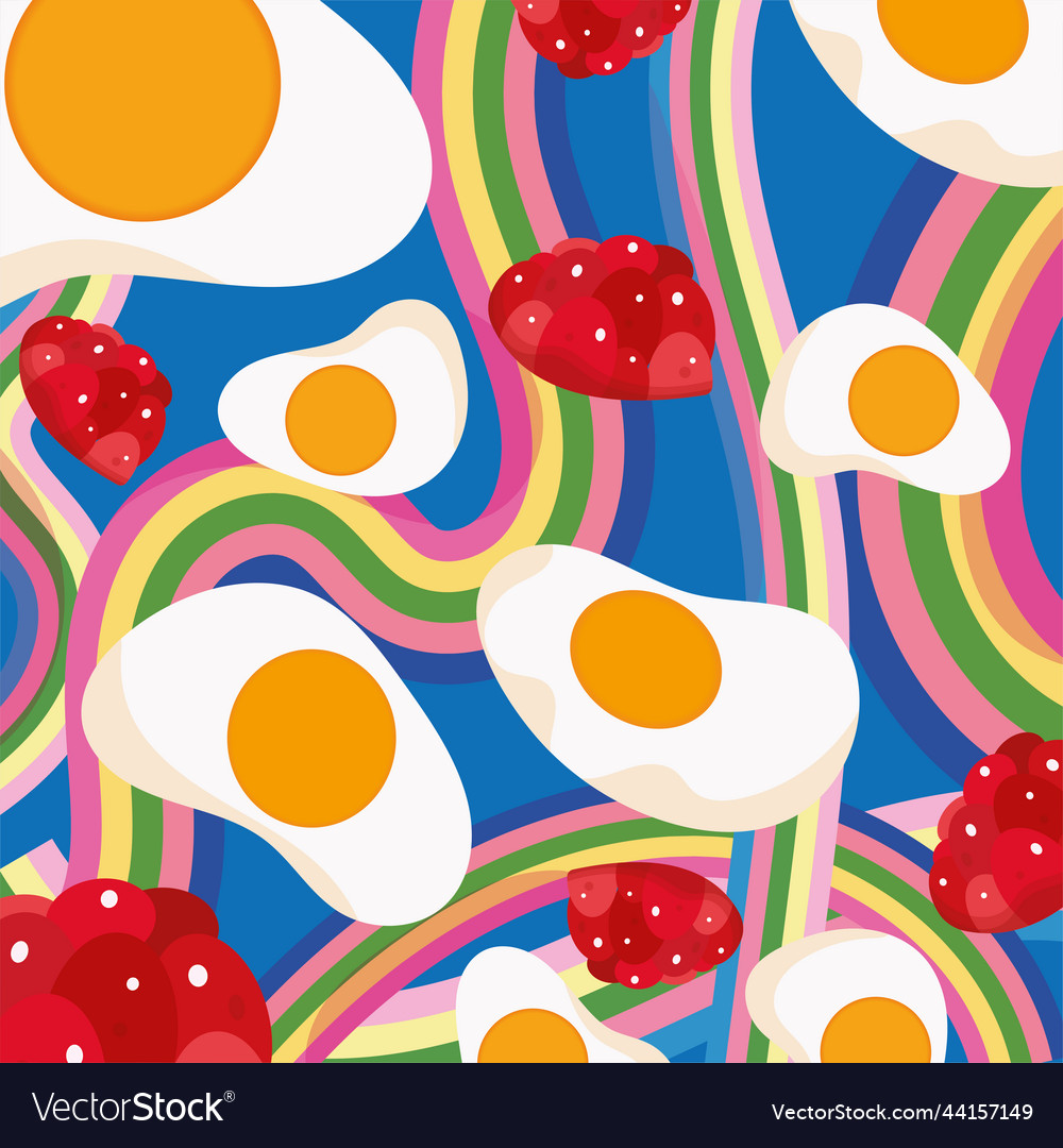 Colored seamless pattern background with egg