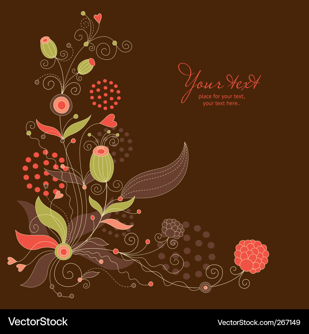 Floral Royalty Free Vector Image - VectorStock