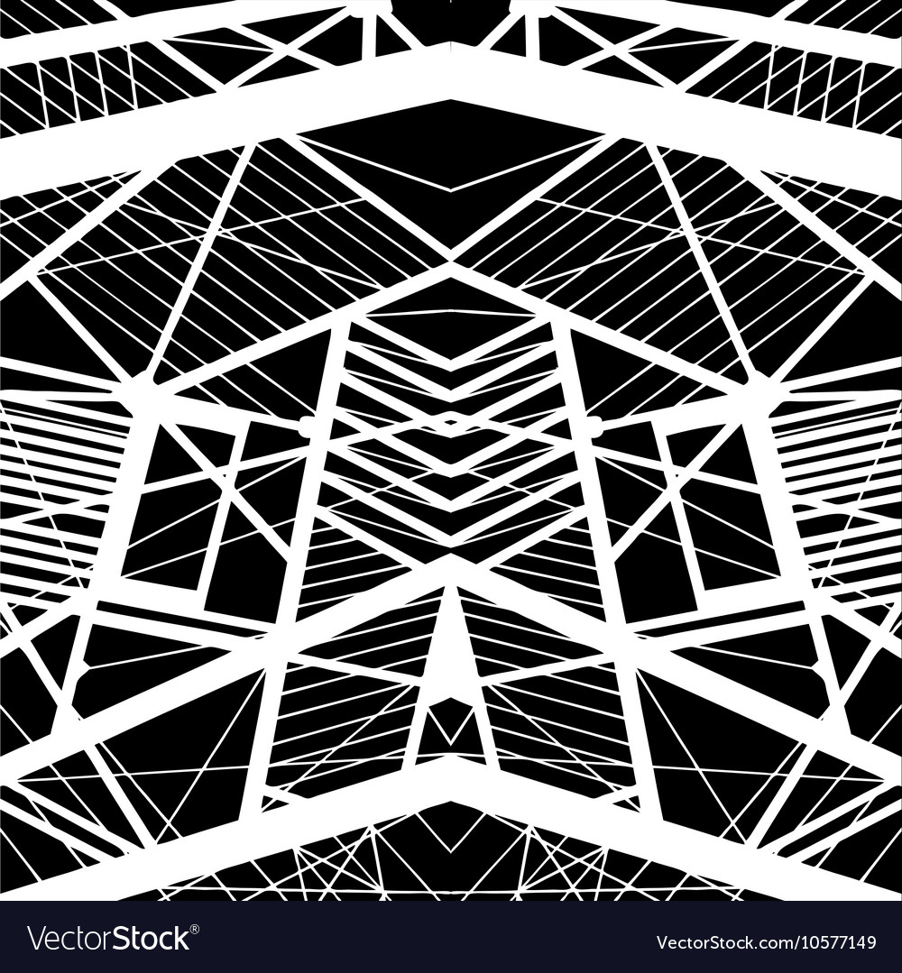 Hand-drawn seamless pattern with abstract