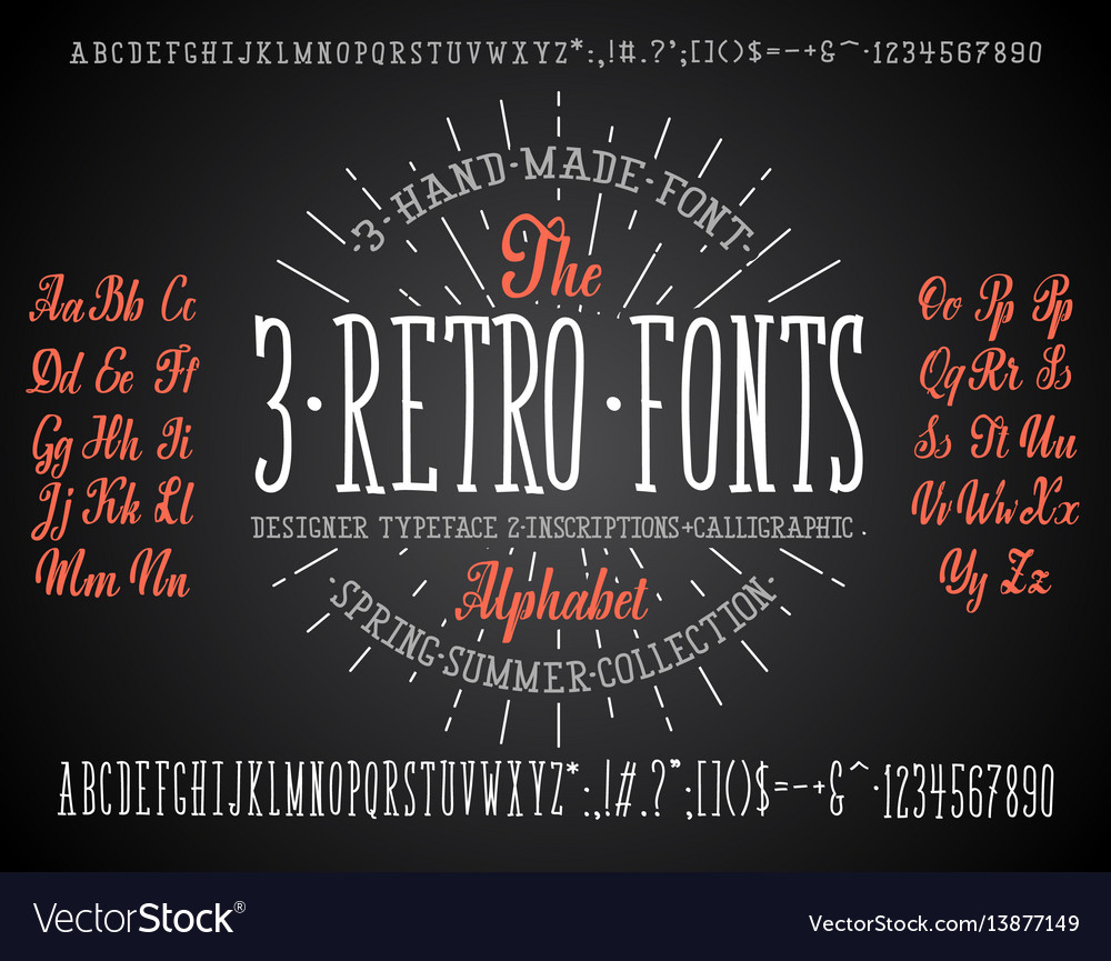 Handwritten Chalk Font - Retro & Script