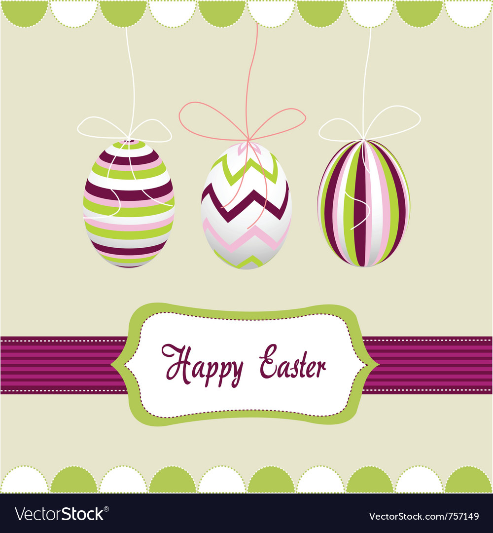 Happy easter eggs