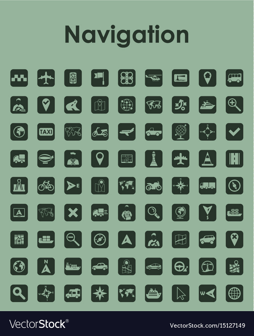 Navigation Icons - Simple Route Set