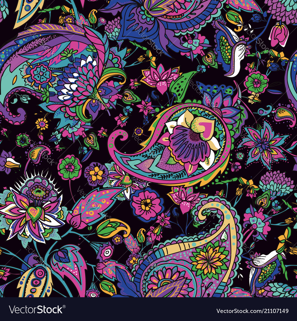 Oriental Paisley Pattern