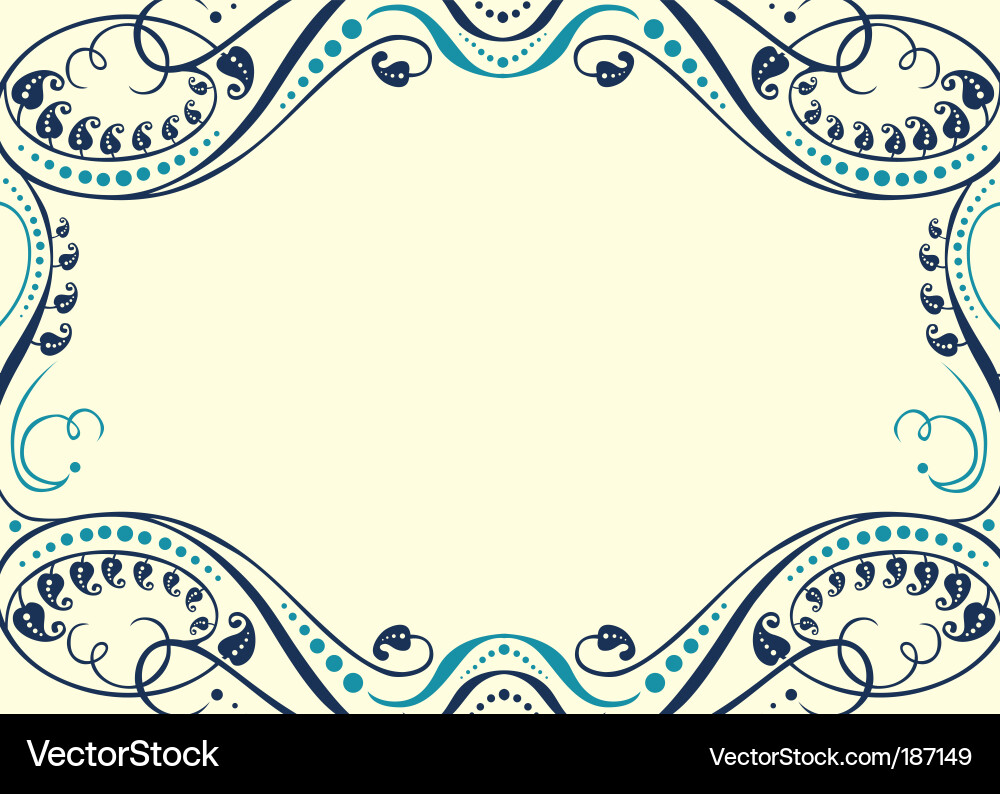Ornament frame Royalty Free Vector Image - VectorStock