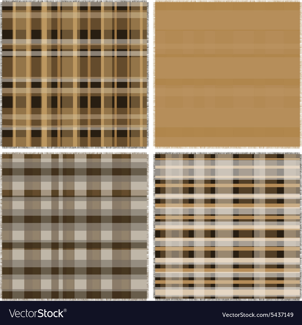 Patch work material in brown