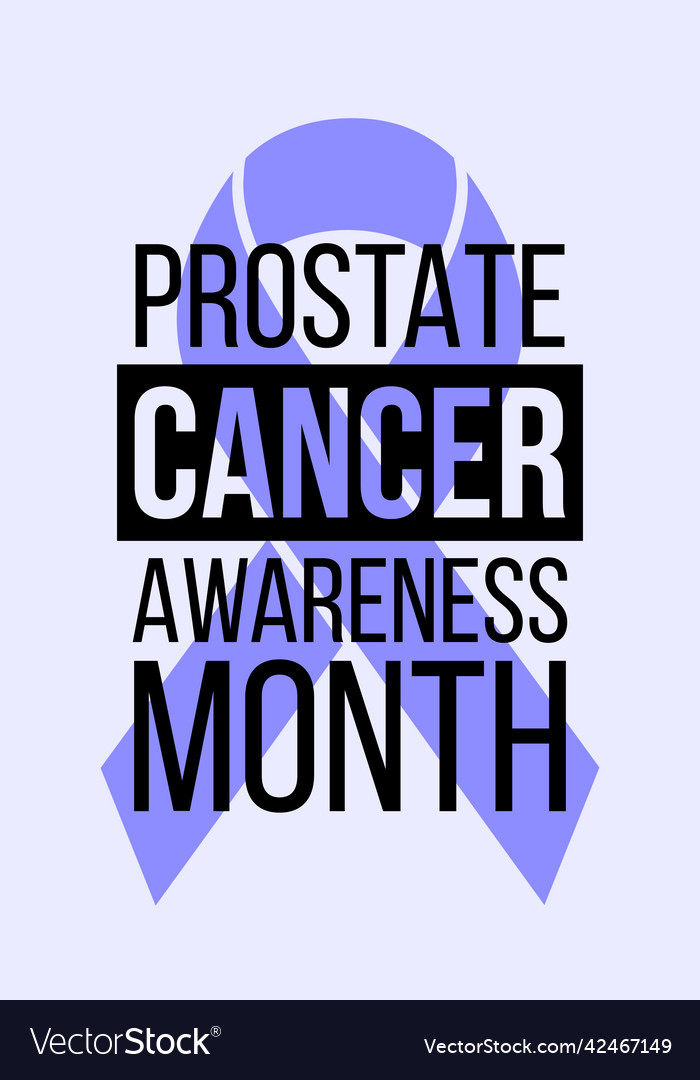 Prostate Cancer Awareness Month Template Vector Image