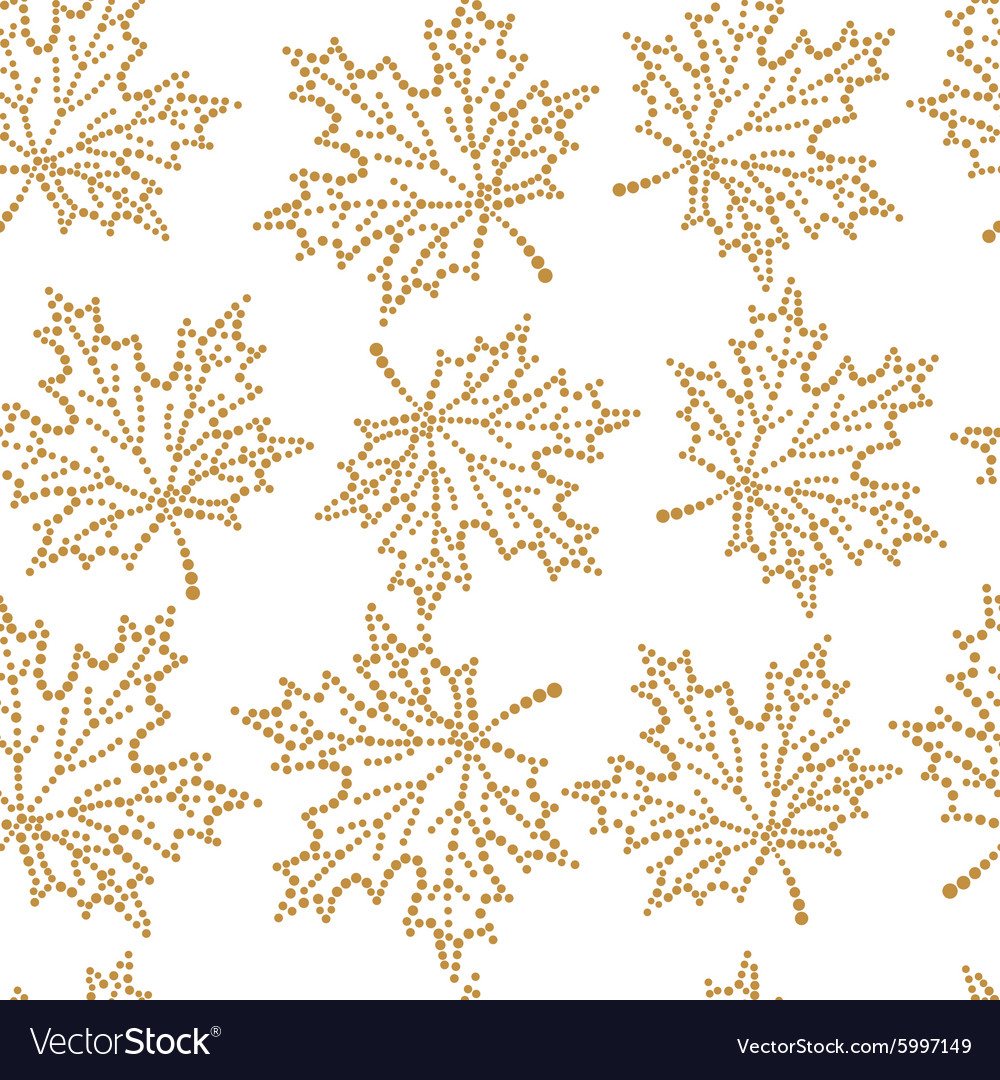 Seamless pattern maple leaf
