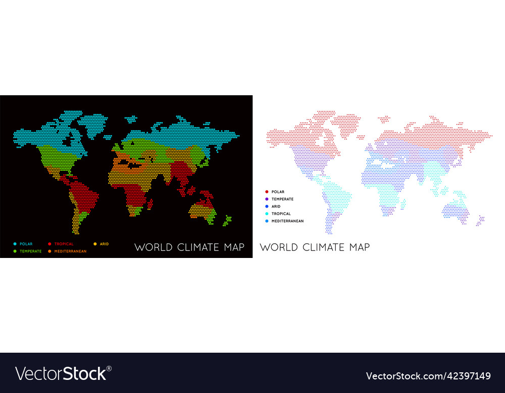 Set of flat maps of the world infographic map data