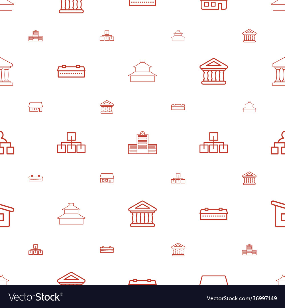 Structure icons pattern seamless white background