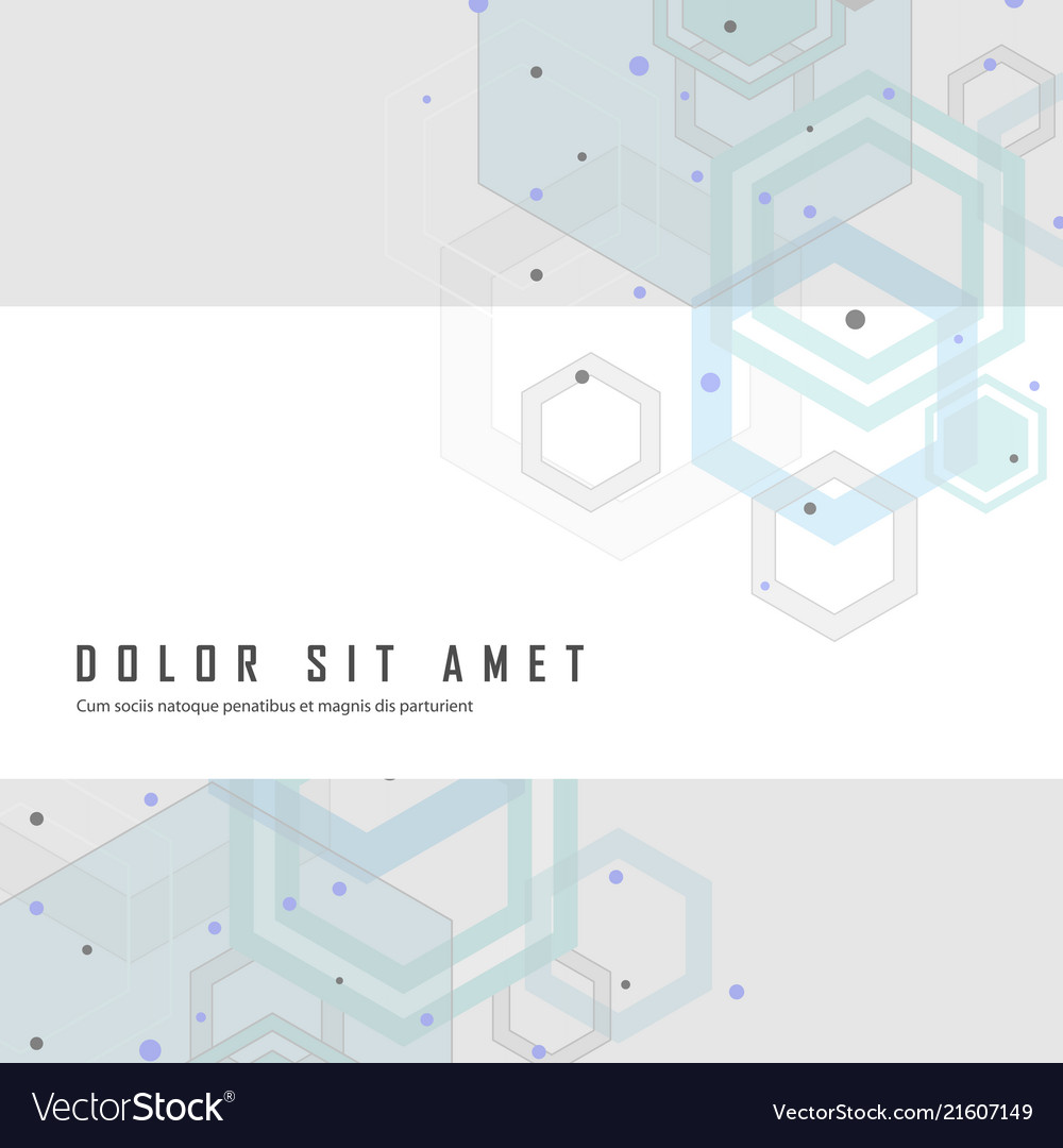 Structure pattern technology connected template vector image Structure pattern technology connected template