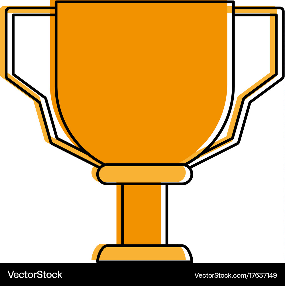 Trophy cup icon image Royalty Free Vector Image
