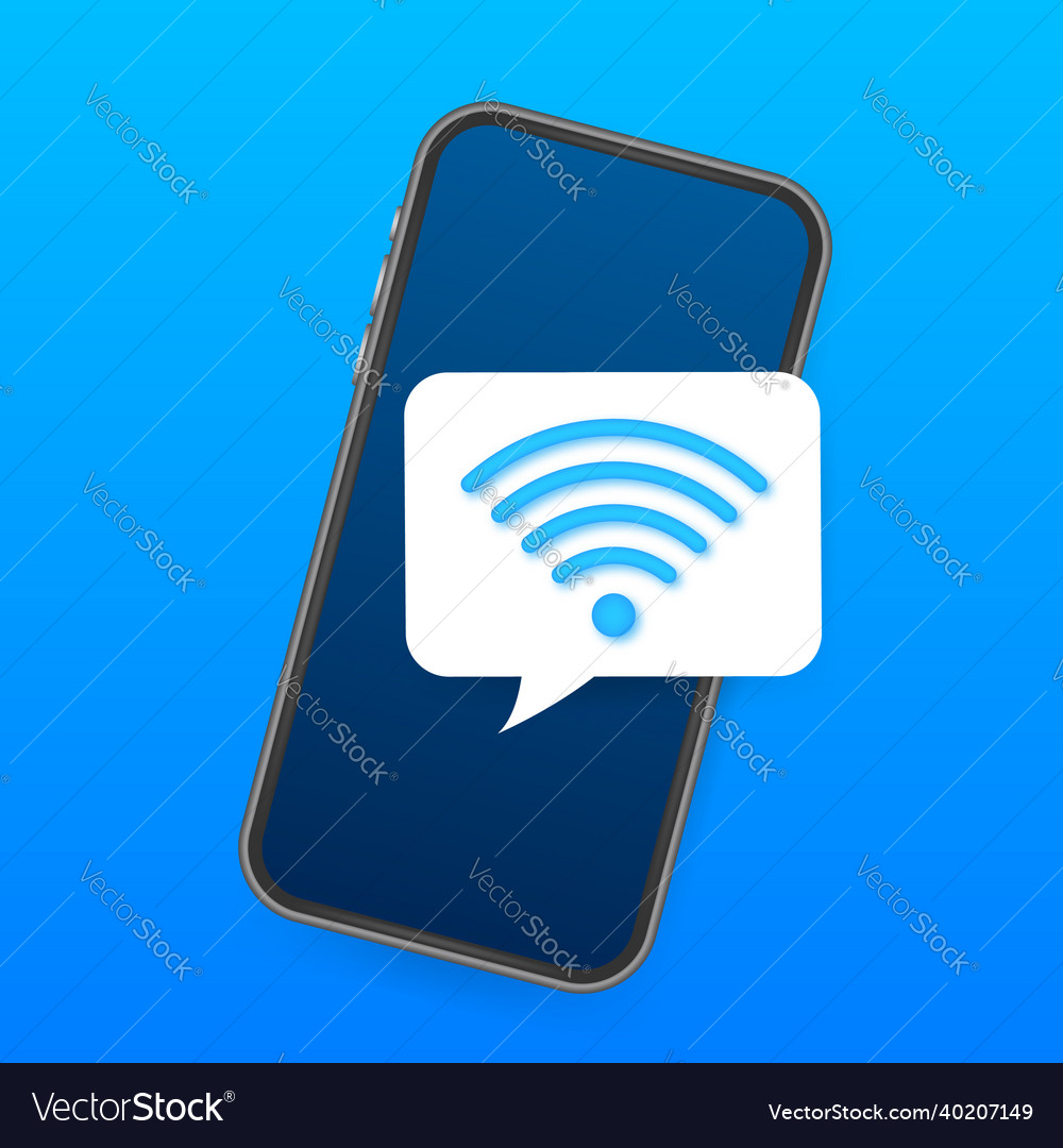 Wireless technology wifi internet connection vector image Wireless technology wifi internet connection
