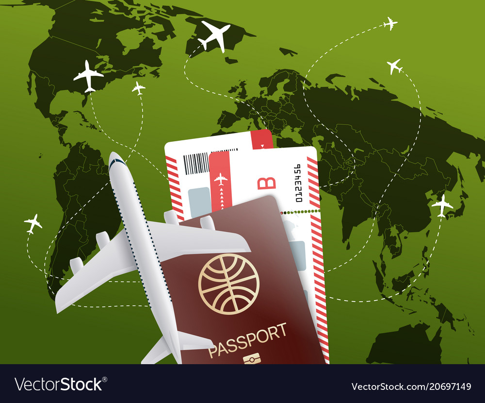 World travel concept Royalty Free Vector Image