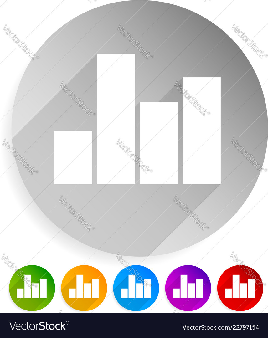 Bar chart graph element eps 10