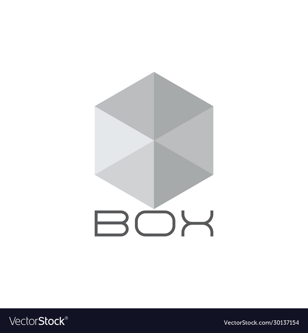 Box einfache Gradient transparent Logo