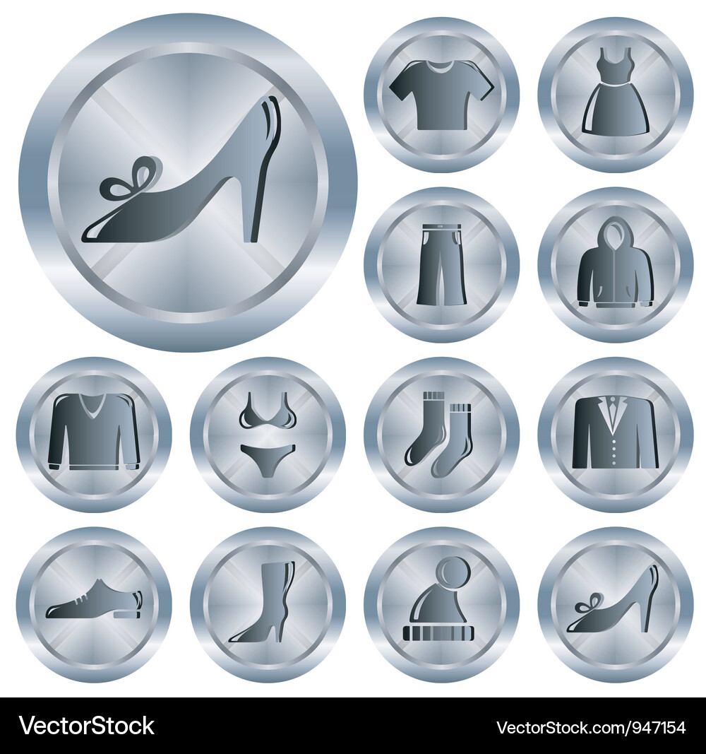 Clothes buttons Royalty Free Vector Image - VectorStock