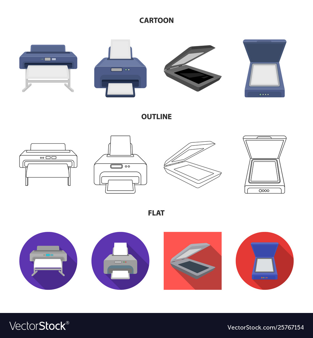 Design printer and plotter icon