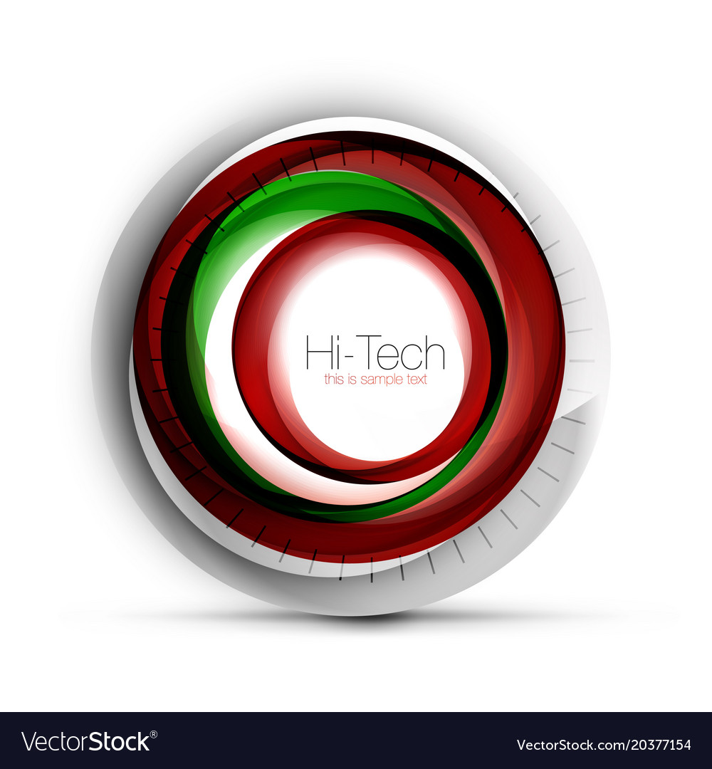 Digital techno sphere web banner button or icon