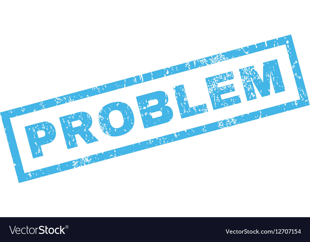 Problem rubber stamp