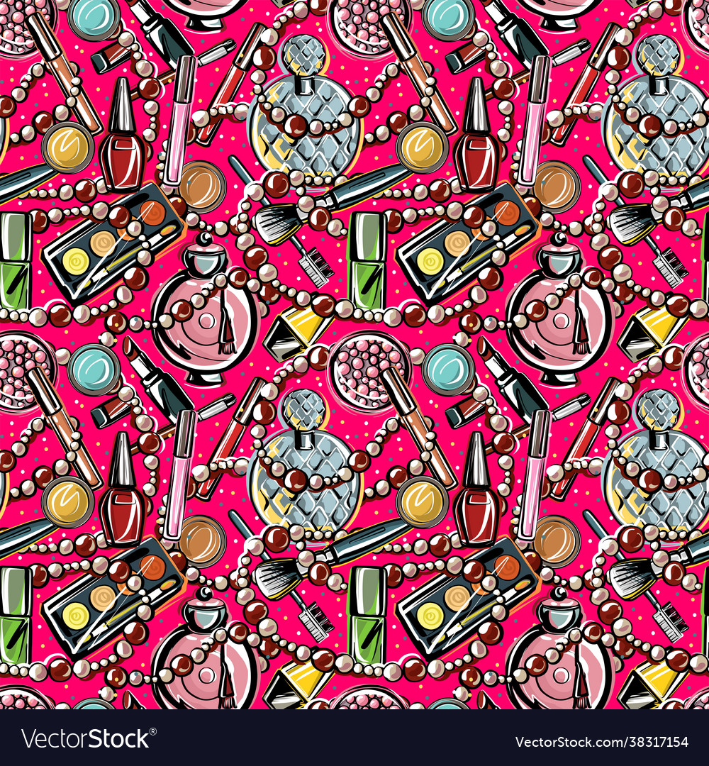 Seamless pattern bright scattered decorative