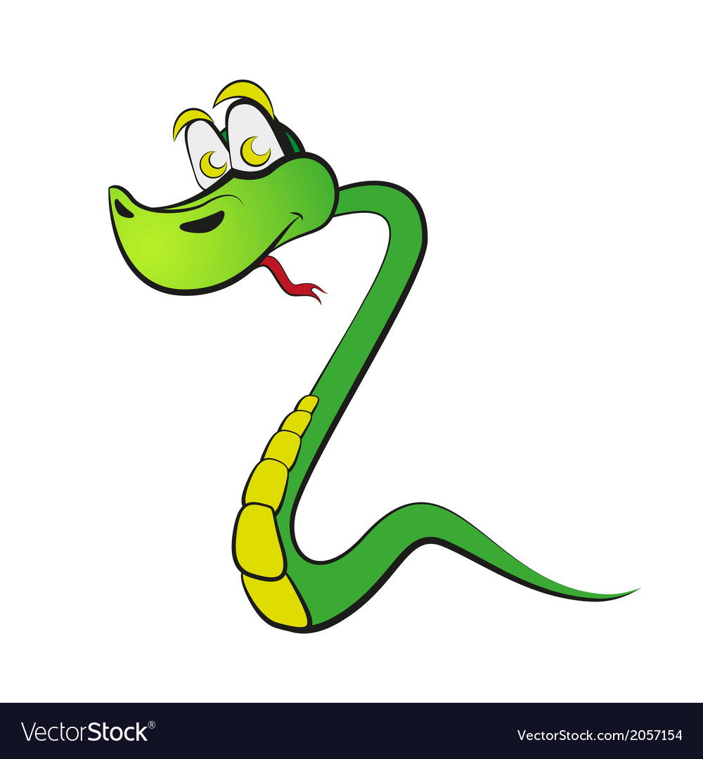 Snake in the form of number two