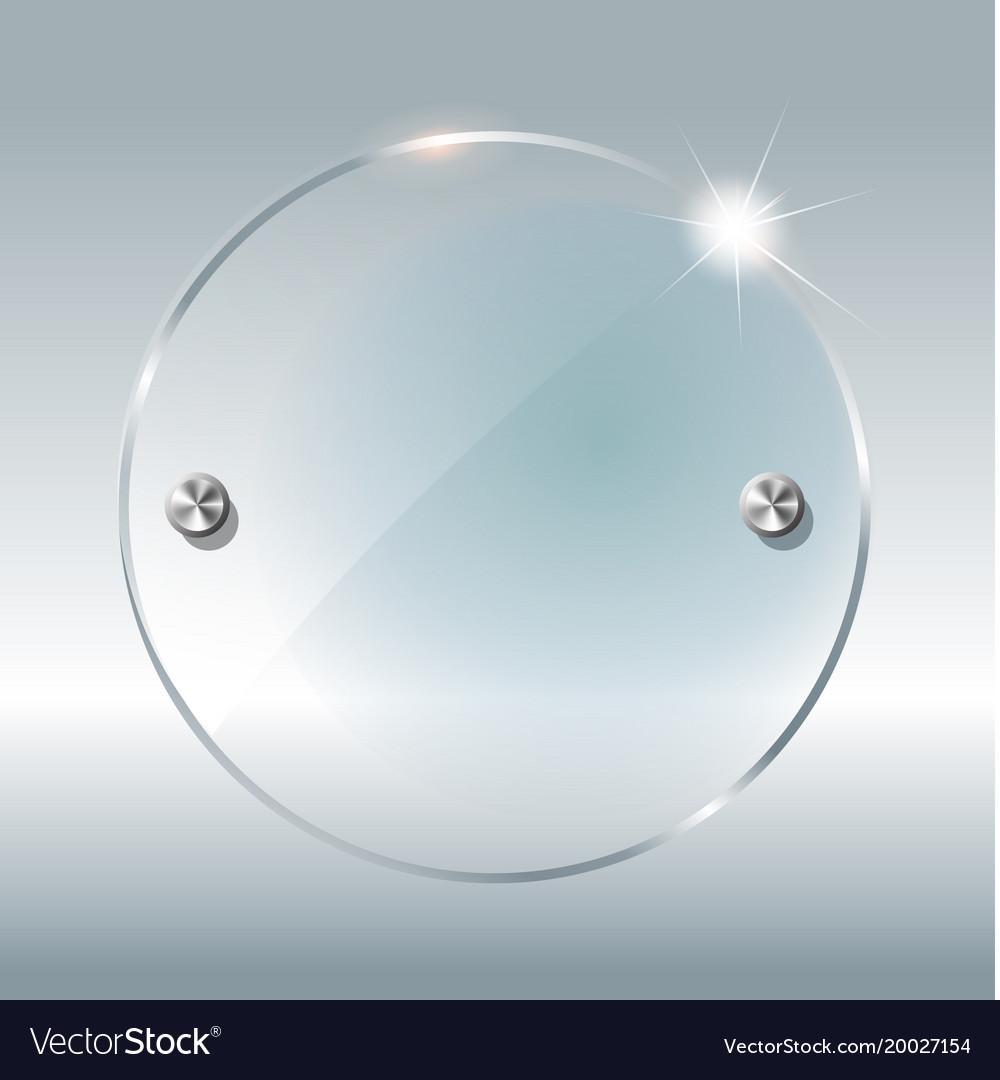 Transparent round circle see through element