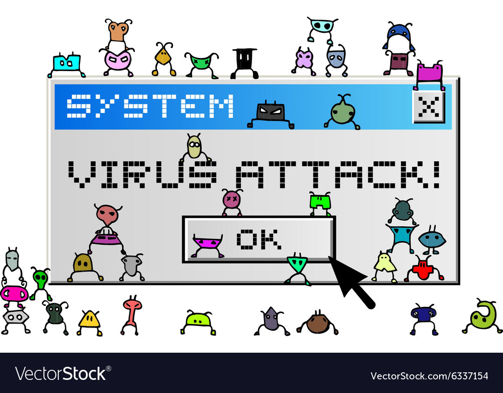 Virus attack message