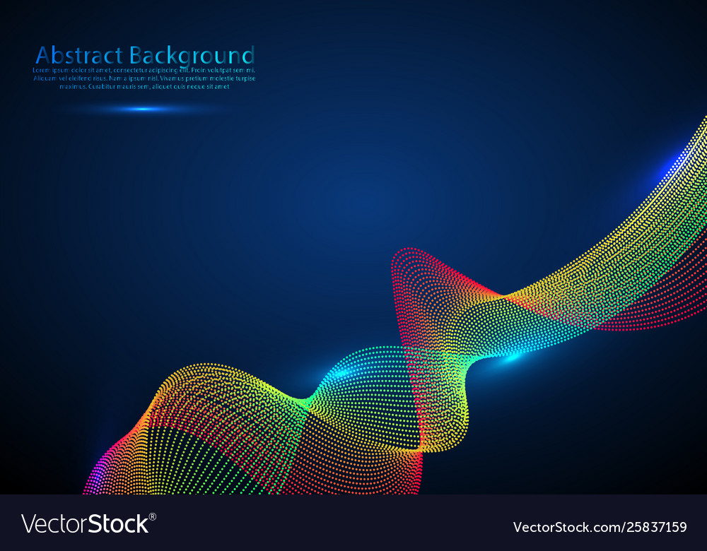 Abstract background with a colored dynamic waves vector image Abstract background with a colored dynamic waves