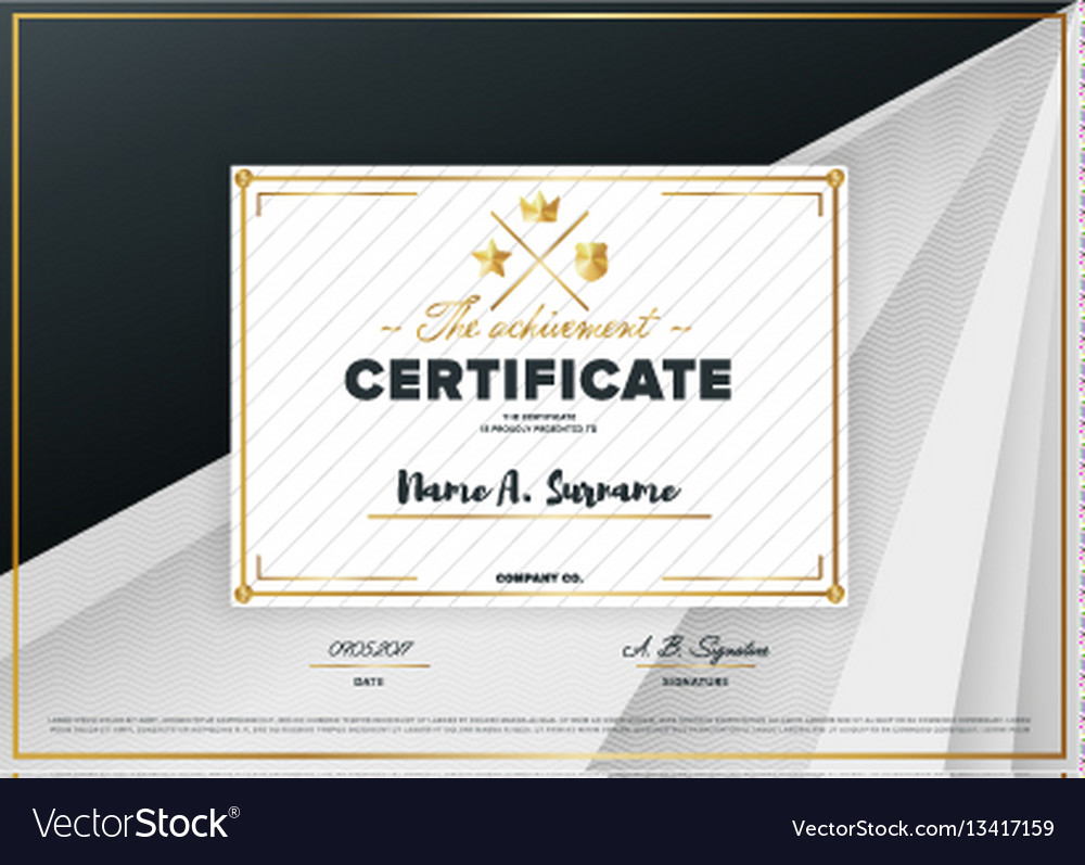 Certificate template