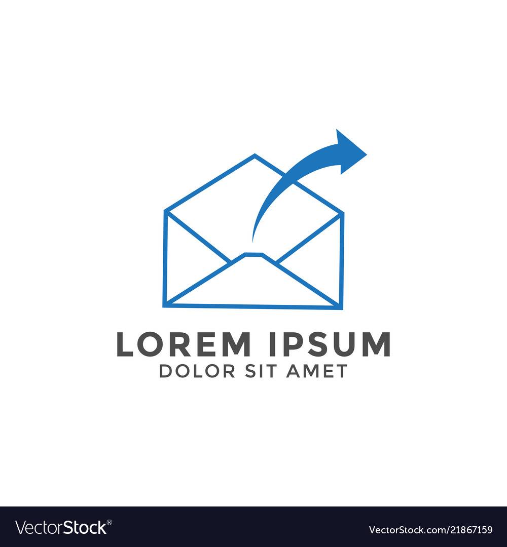 Email letter logo icon design template