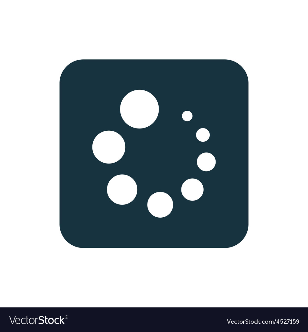 Loading icon rounded squares button