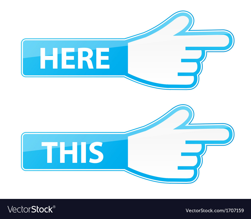 Mouse hand cursor this here pointer labels