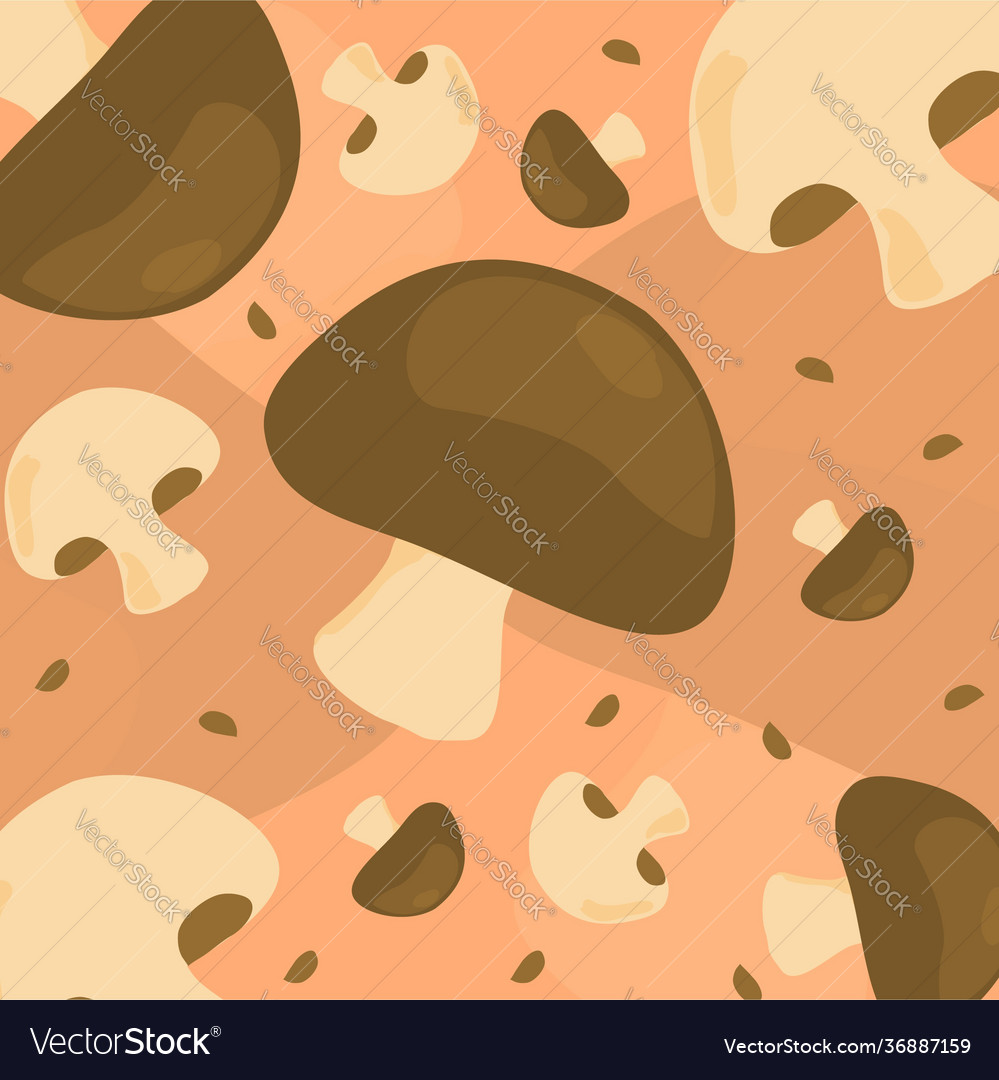 Mushroom pattern background