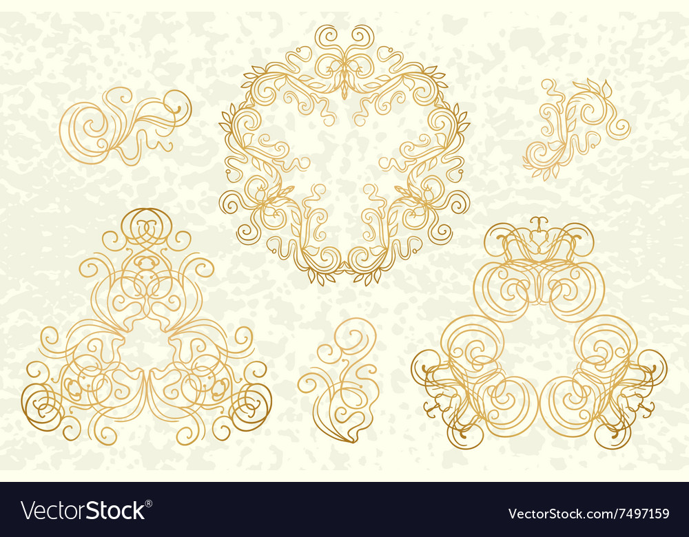 Ornate Frames und Scroll Elemente