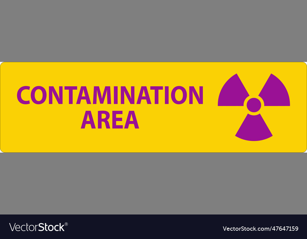 Radioactive materials sign caution contamination vector image Radioactive materials sign caution contamination