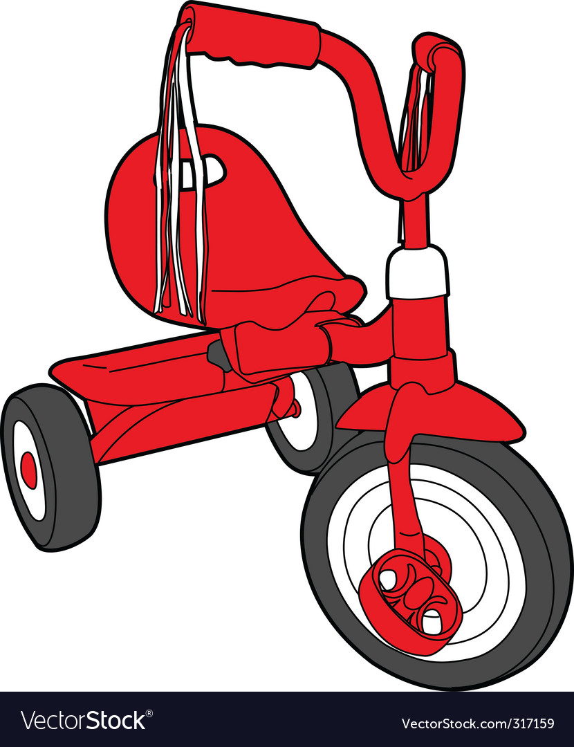 Red bicycle