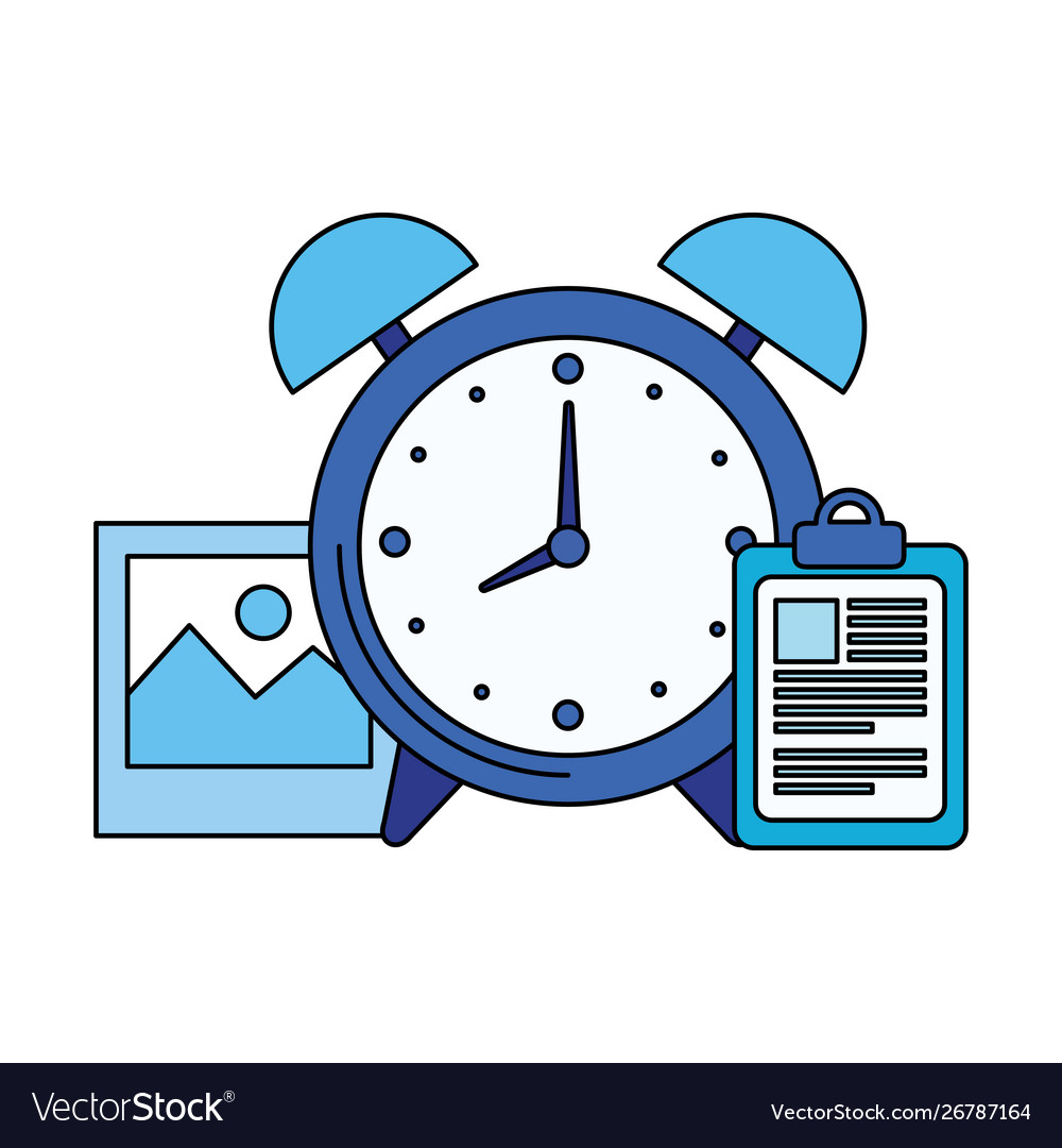 Alarm clock with checklist icon