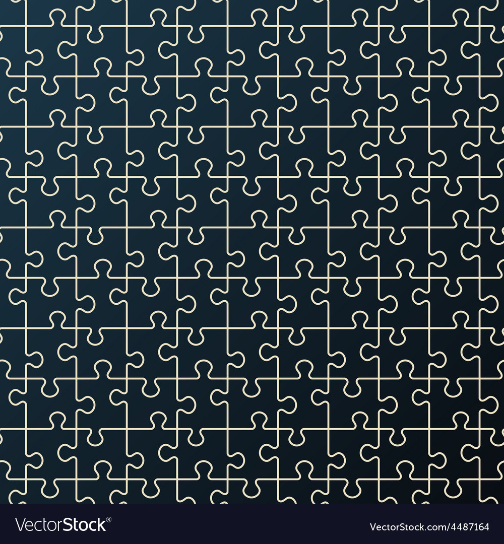 Black Abstract Puzzle Pattern