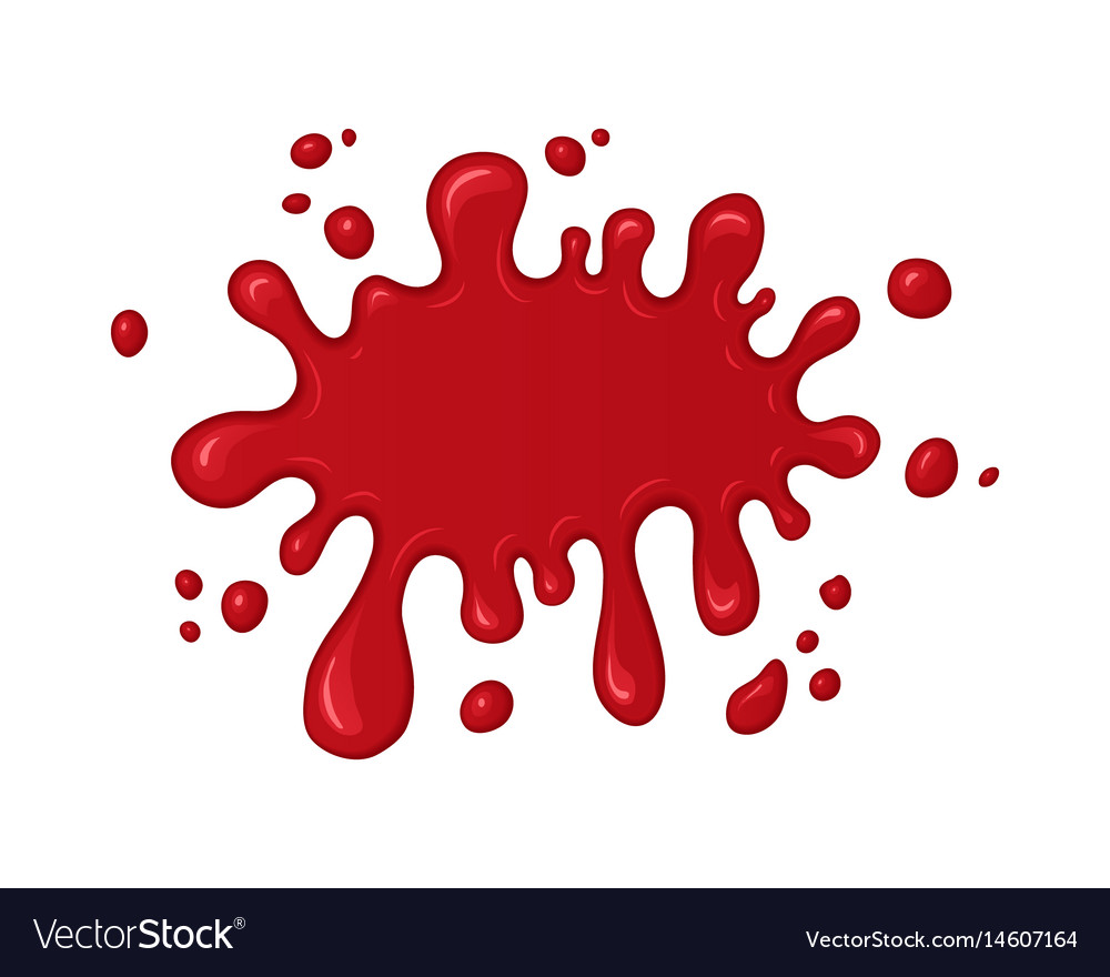 Premium Vector  Splashes of red paint realistic drops of blood