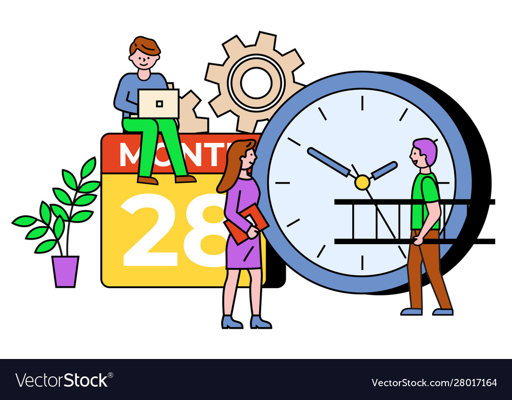 Business consulting setting and developing vector image Business consulting setting and developing