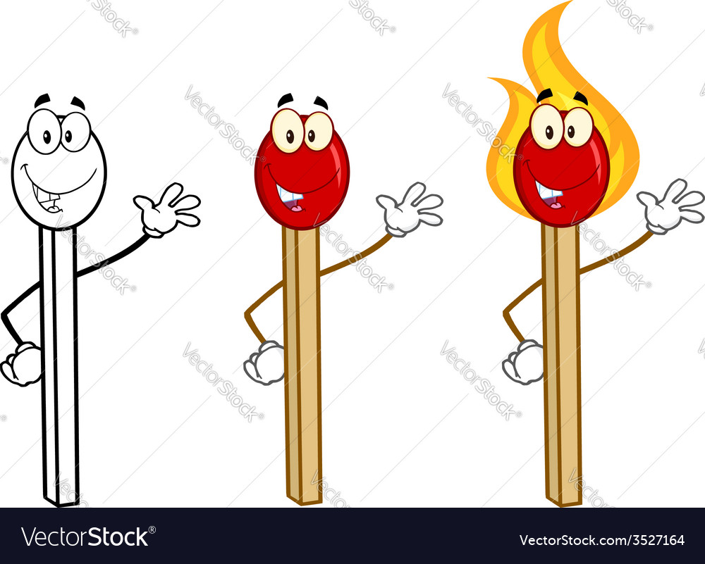 Cartoon Matches Royalty Free Vector Image - Vectorstock