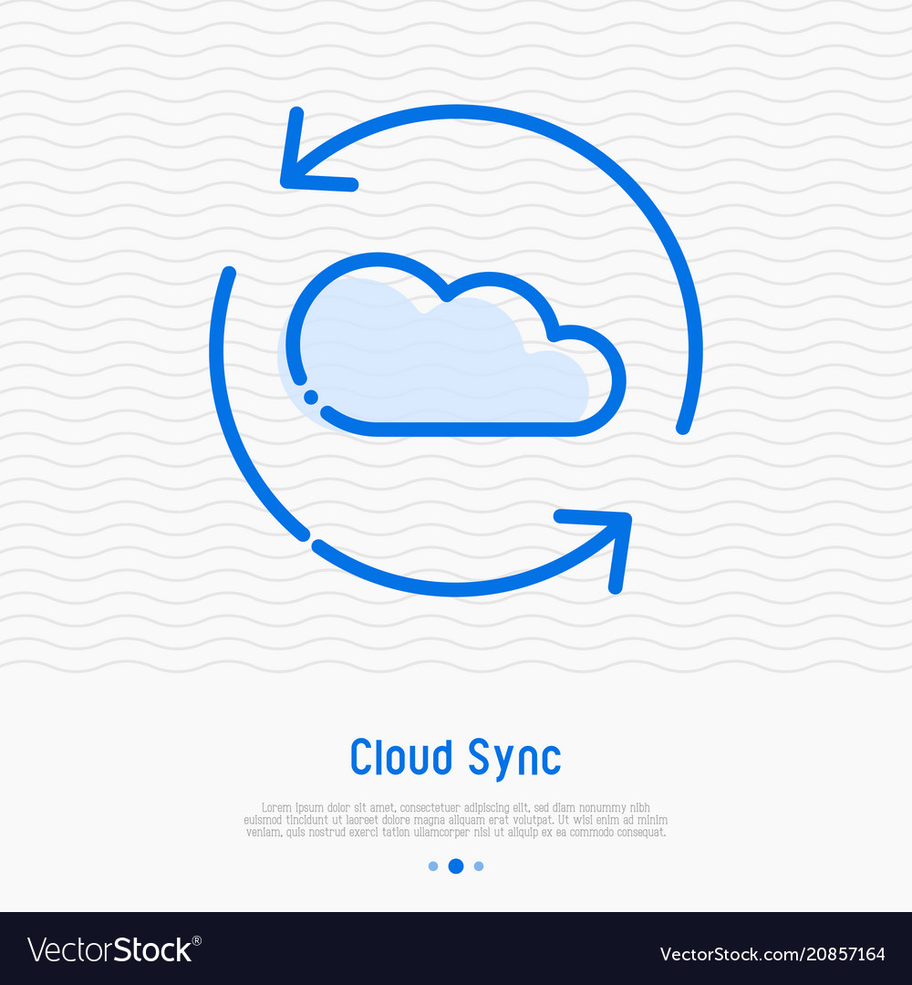 Cloud Synchronization Icon