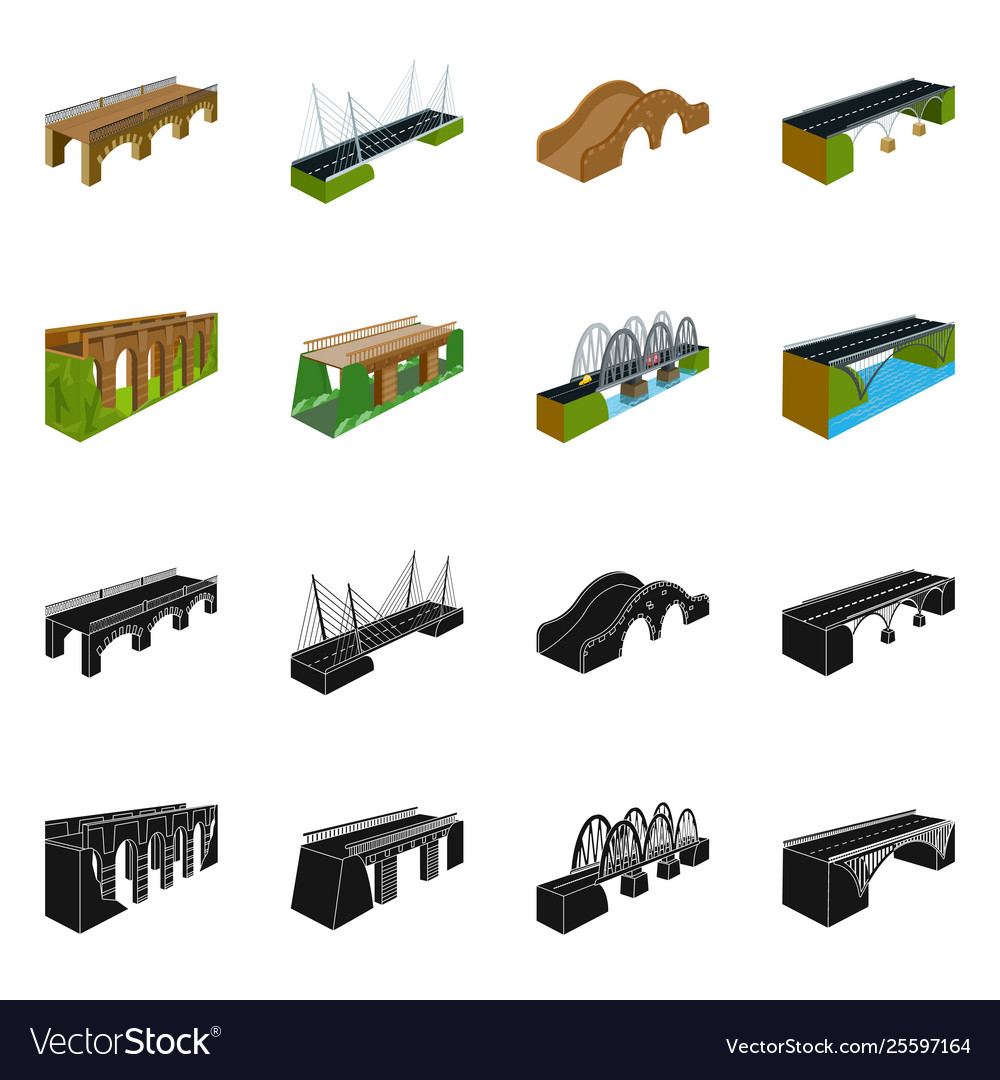 Design connection and logo set vector image Design connection and logo set