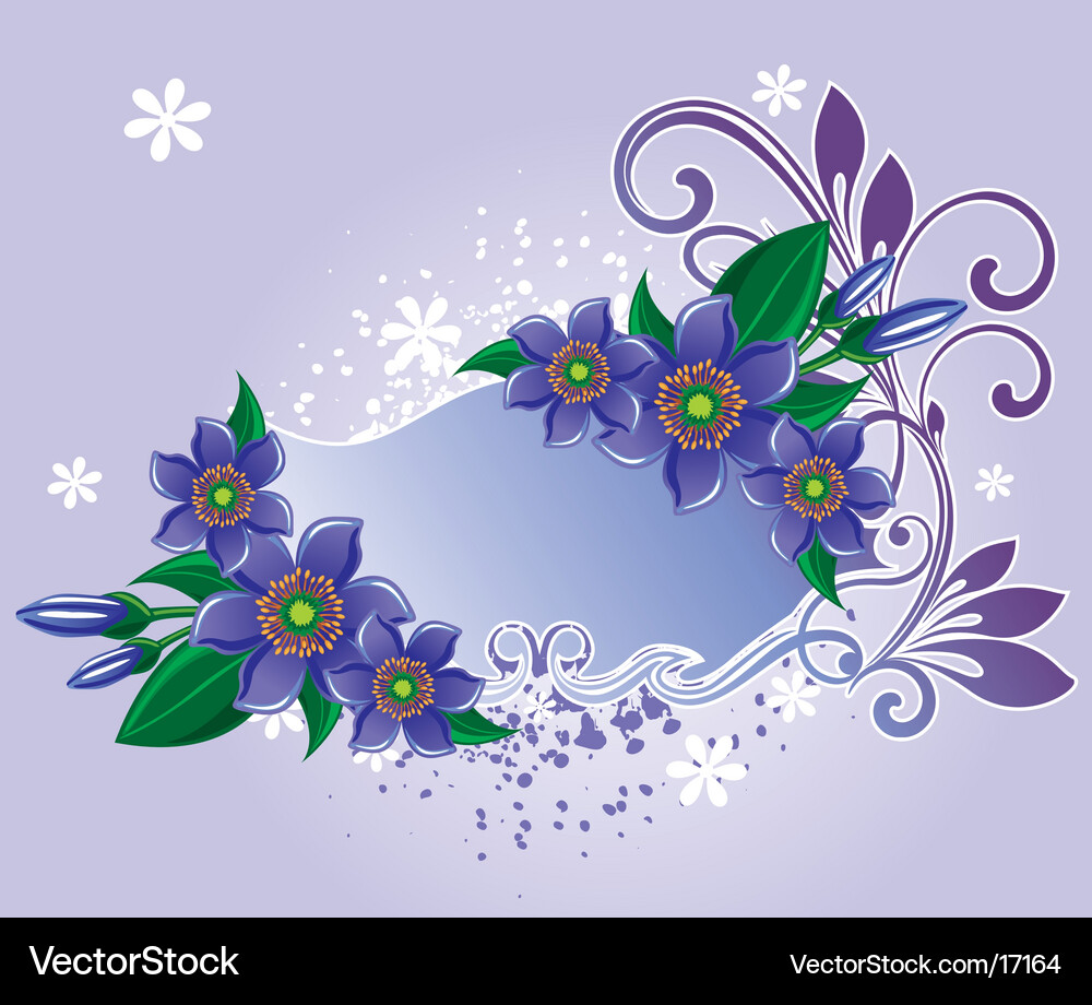 Flowers background Royalty Free Vector Image - VectorStock