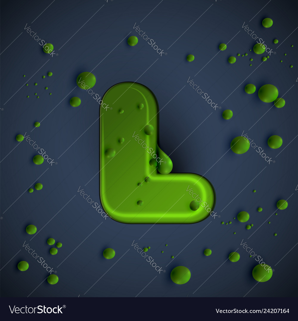 Green slime font