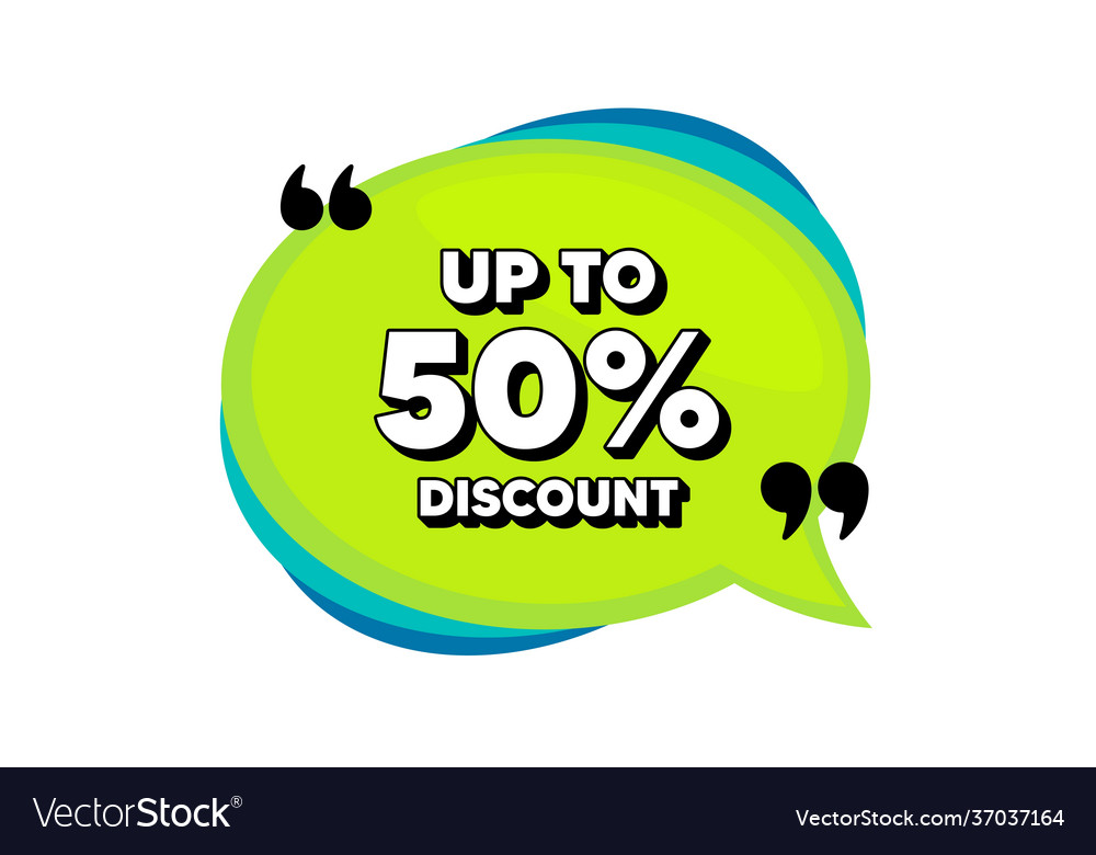 up-to-50-percent-discount-sale-offer-price-sign-vector-image