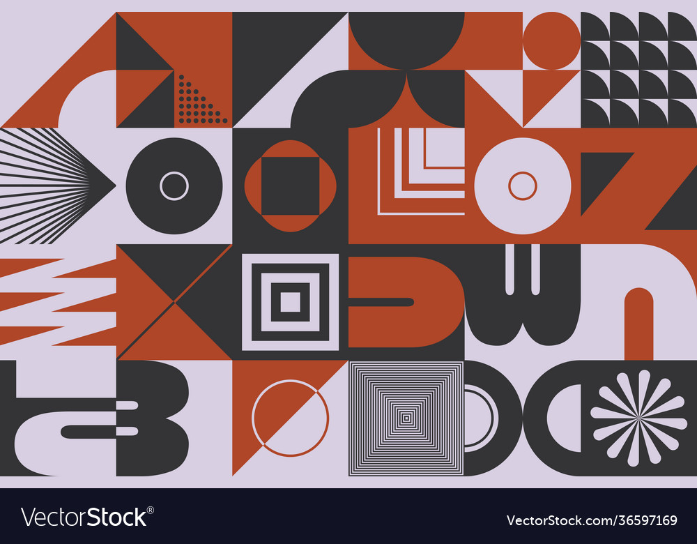 Brutalism design abstract pattern Royalty Free Vector Image