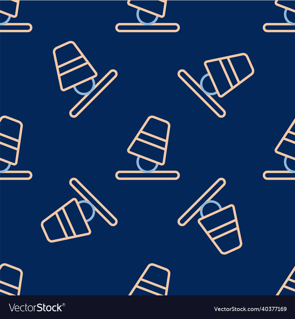 Line game thimbles icon isolated seamless pattern vector image Line game thimbles icon isolated seamless pattern